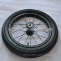 14"x1.95" black wheel bicycle aluminium alloy wheels